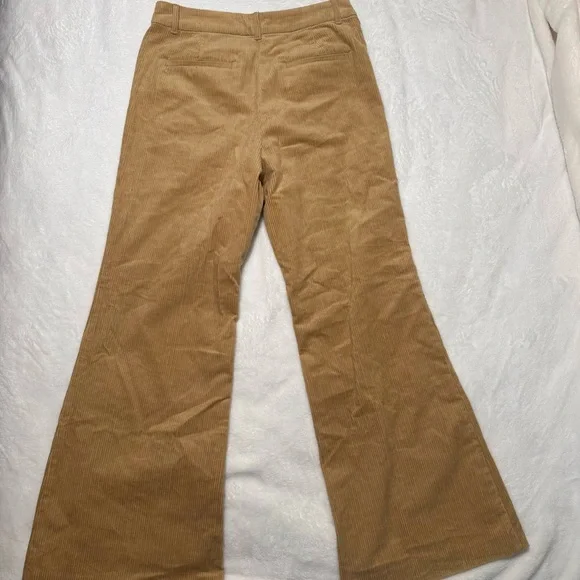 NWT LOFT Camel Corduroy Flare Trousers - Picture 3 of 4